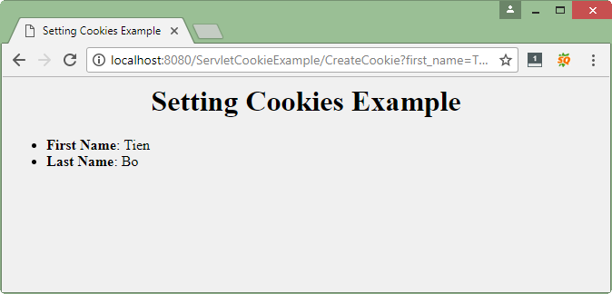 Cấu trúc project xử lý cookie trong servlet