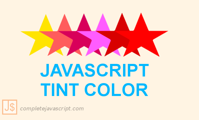 JavaScript Tint Color