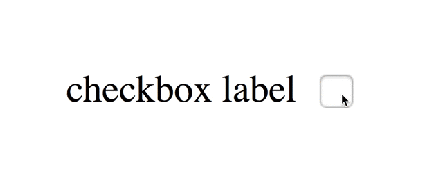 Label sau hộp checkbox