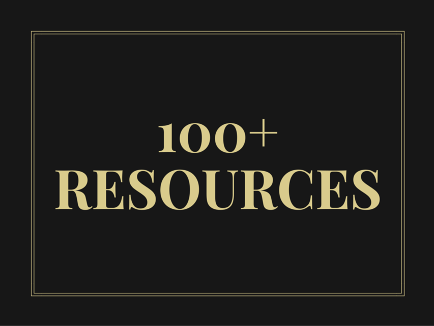 100+ resources