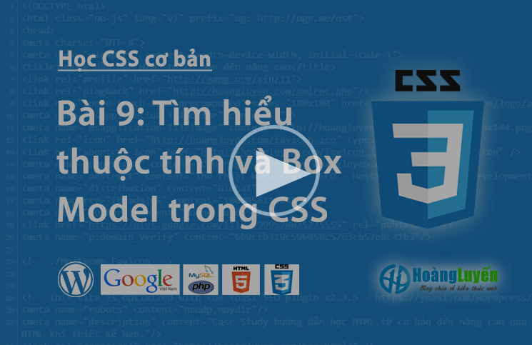 Video học CSS: Các thuộc tính margin và padding trong CSS