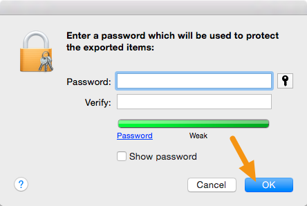 Khi được yêu cầu nhập mật khẩu, hãy để trống và nhấp vào "Ok".