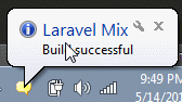 Laravel mix notification