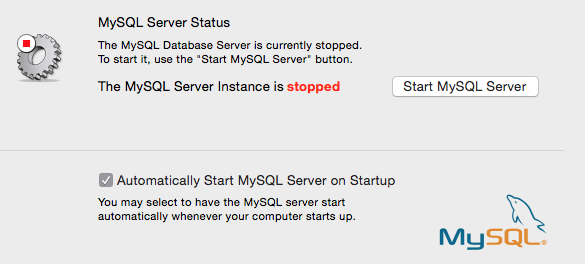 MySQL server status