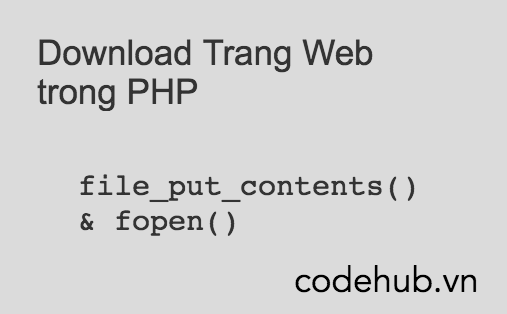 Code Download Một Trang Web trong PHP
