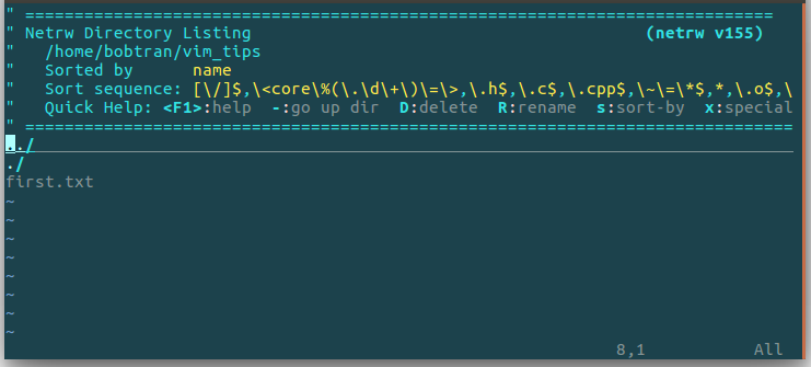 Danh sách file trong thư mục sau khi chạy câu lệnh shell