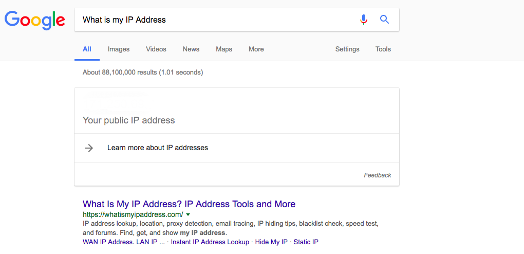 Kiểm tra IP public trên Ubuntu sử dụng Google