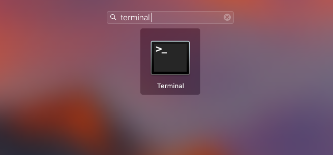 Khởi động terminal trên Mac OSX