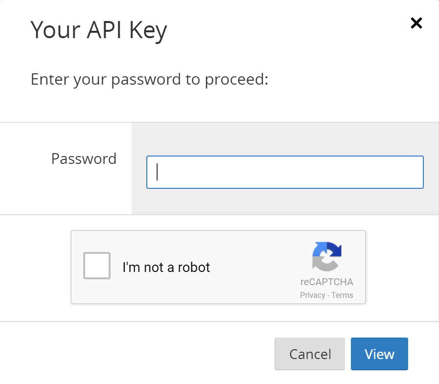 CloudFlare Profile - API Keys