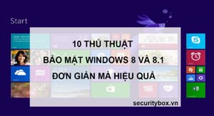 Bảo mật Windows 8 và 8.1 từ A - Z