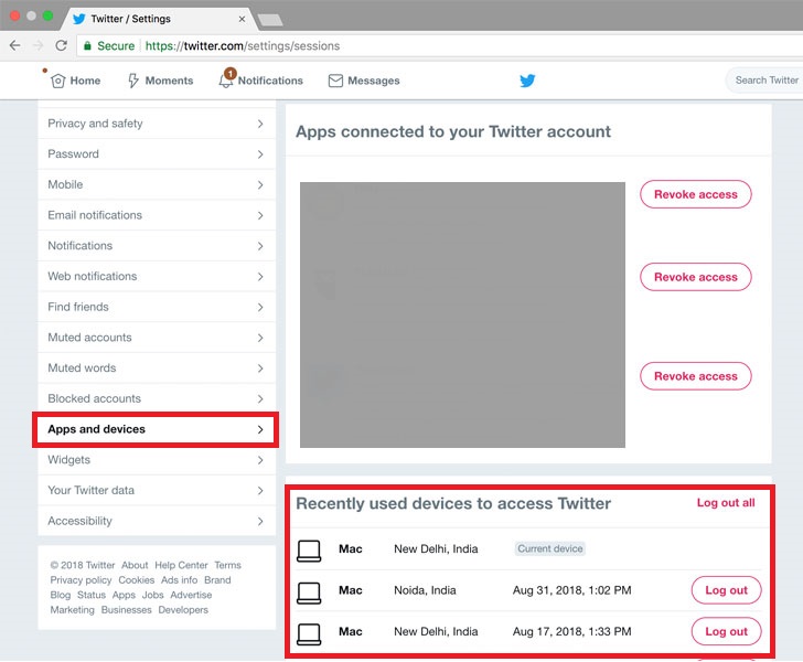 securitydaily Hướng dẫn kiểm tra thiết bị từng đăng nhập Twitter của bạn