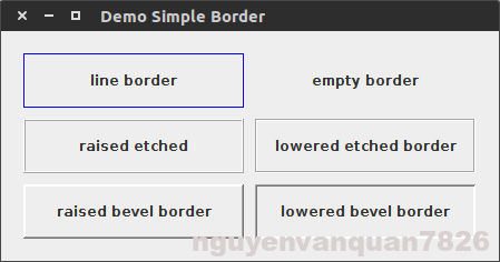 use simple border in java