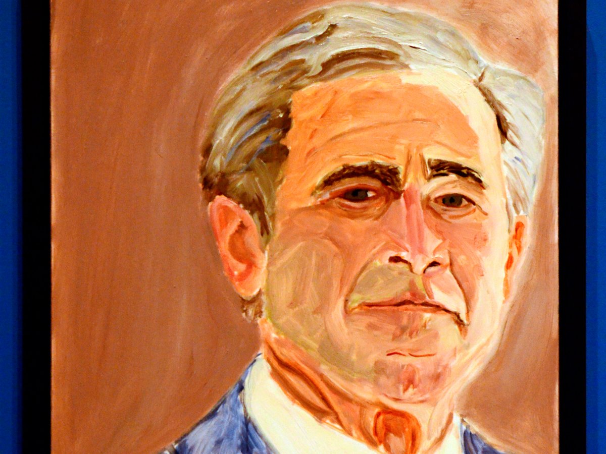 George W. Bush paints