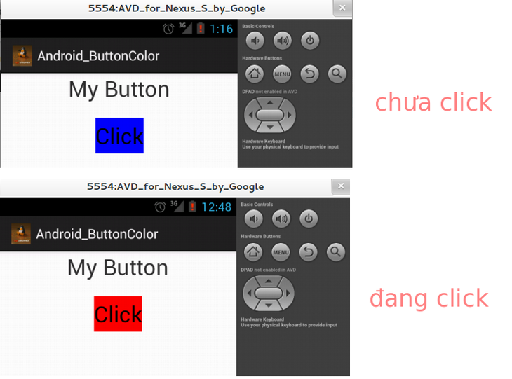 button color Android