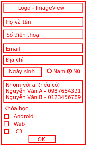 android-register-form