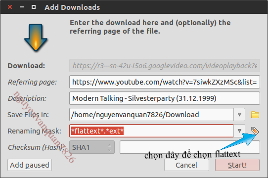 download video in linux