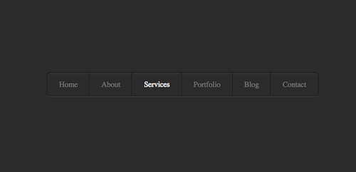Nhỏ gọn với mẫu menu đen tuyền bằng CSS3