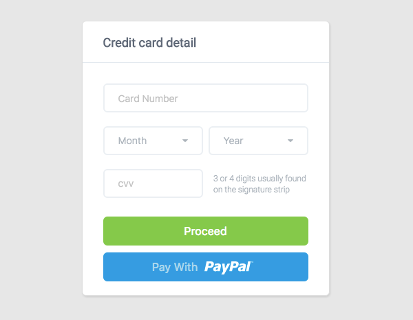 Thiết kế mẫu Credit Card Form với CSS3