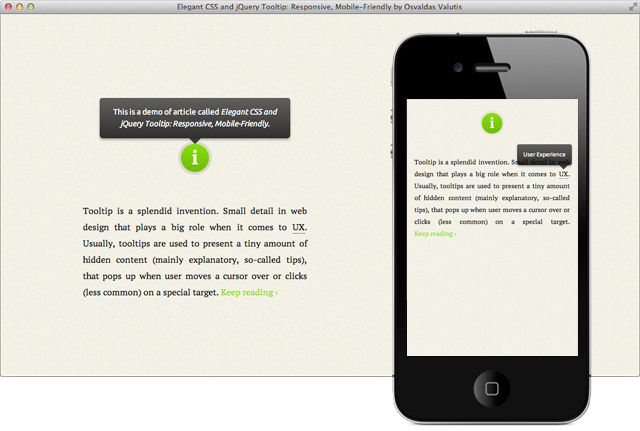 Tạo Responsive và Mobile-Friendly Tooltip bằng jQuery