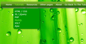 Tạo menu với hiệu ứng Dropdown bằng CSS3