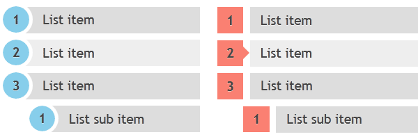 Tùy chỉnh thứ tự mẫu danh sách ấn tượng hơn với CSS3