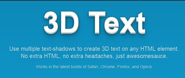Tạo hiệu ứng chữ 3D, chữ tỏa sáng bằng CSS3