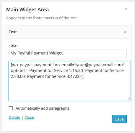 wordpress-paypal-payment-widget-shortcode