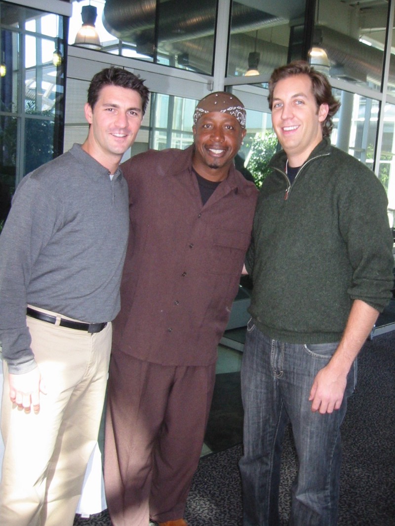 Jack, MC Hammer, và Chris Sacca, năm 2005.