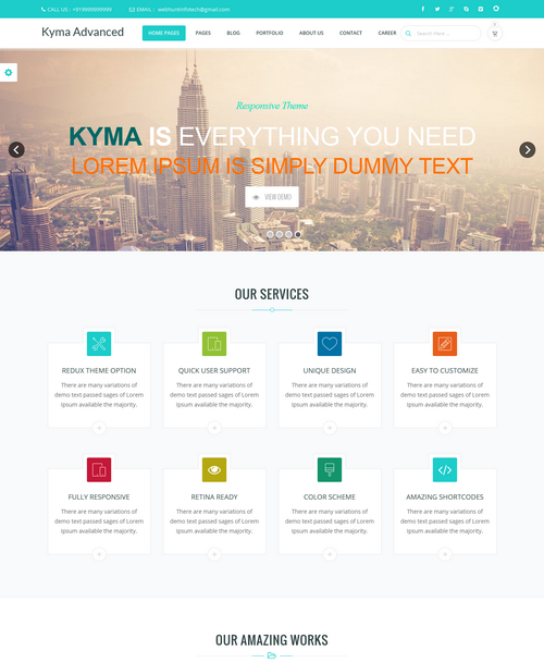 Kyma Free WordPress Theme