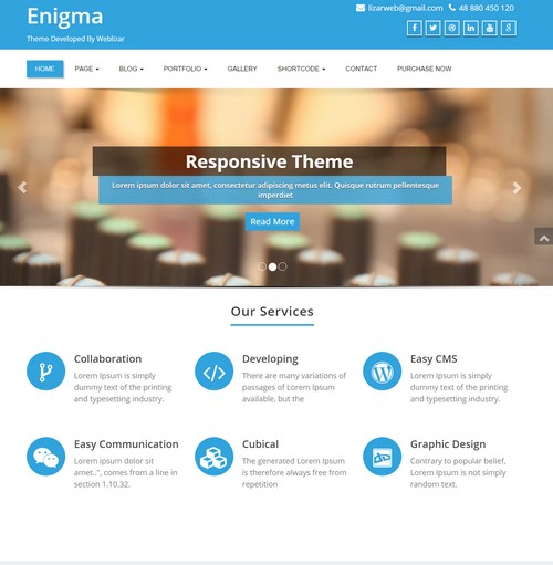 Enigma WordPress themes