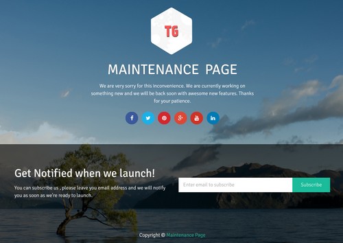 Maintenance Page Free Plugin