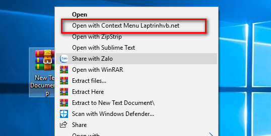 Shell context menu C#