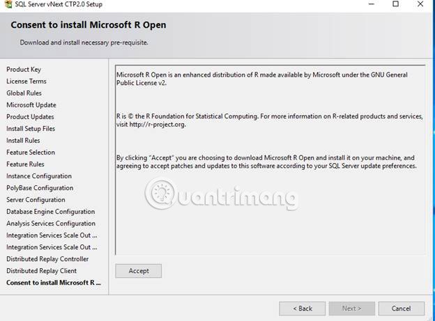 Consent to install Microsoft R Open
