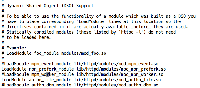 Enable Apache npm prefork module