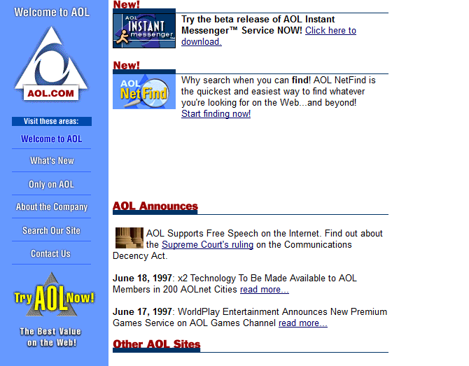 Quay ngược thời gian, xem 12 website nổi tiếng ngày xưa trông ra sao - Ảnh 8.