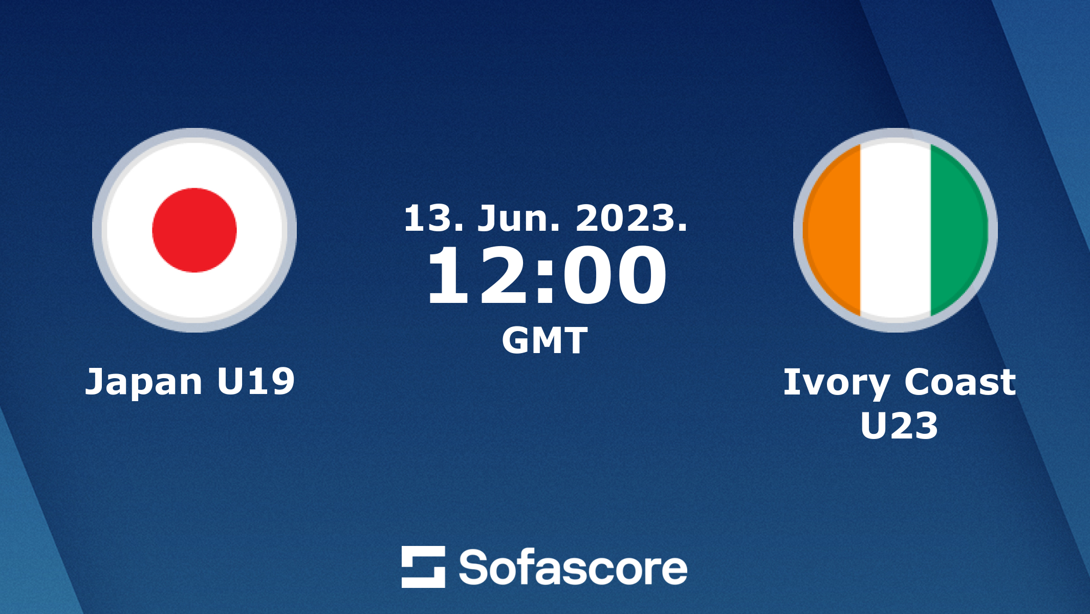 Japan U19 vs Ivory Coast U23 live score, H2H and lineups | Sofascore