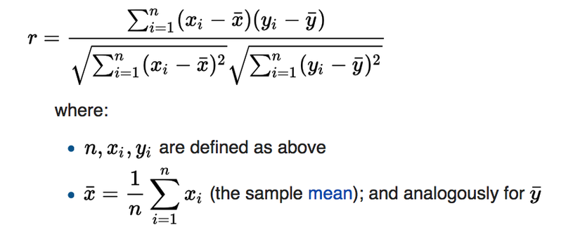 Pearson formular