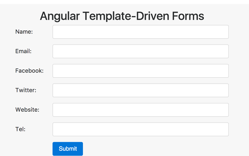 Contact App Form