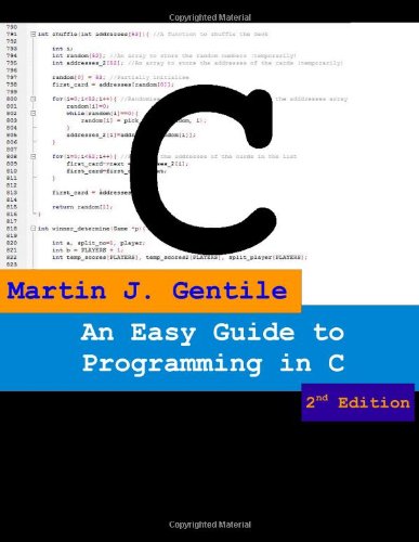 An Easy Guide to Programming in C, Second Edition