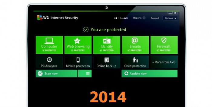 AVG Free Antivirus 2014 – được đánh giá là phần mềm diệt virus miễn phí tốt nhất 2014