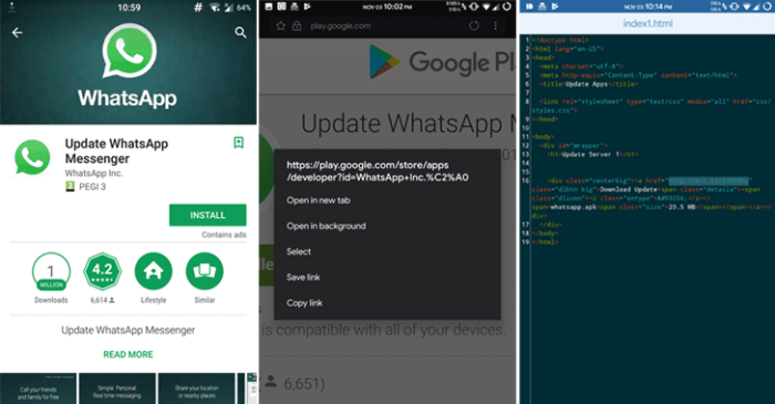 Ứng dụng giả mạo WhatsApp với hơn 1 triệu lượt tải về từ Google Play