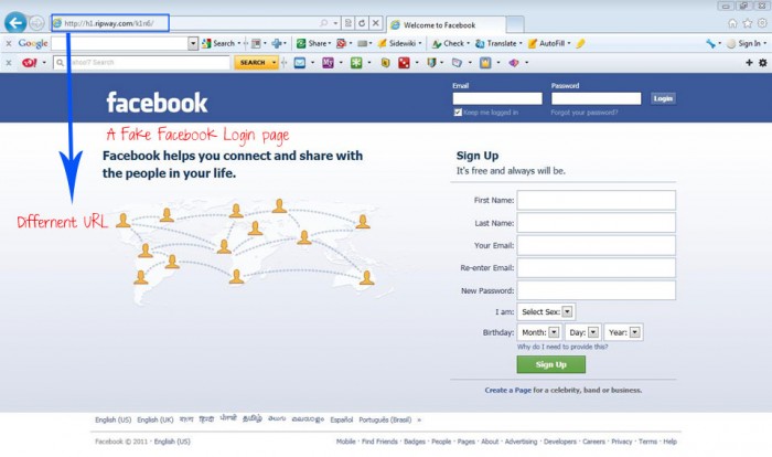 Facebook-phishing-page