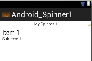 spinner in android