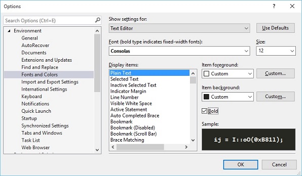 edit-font-and-color-visual-studio