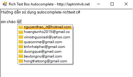 Autocomplete Richtextbox C#