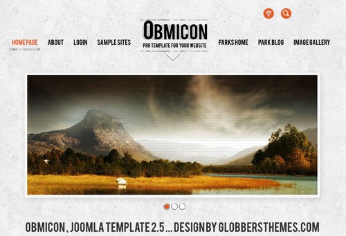 Obmicon Orange Template Joomla