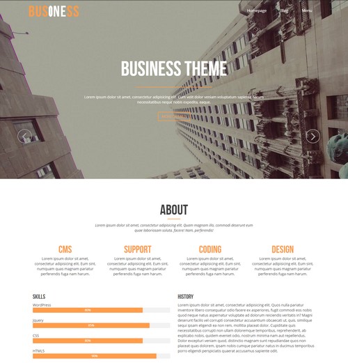 Business One Free Theme