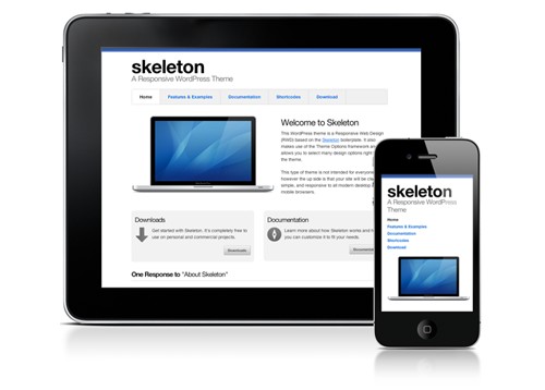 Skeleton Mobile Friendly Theme