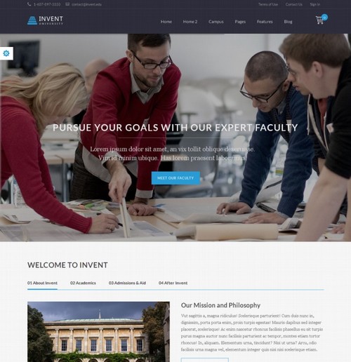 Invent Education WordPress Theme 