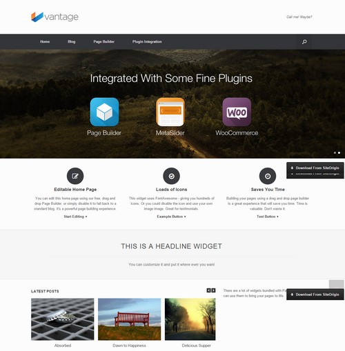 Vantage Fully Responsive Theme